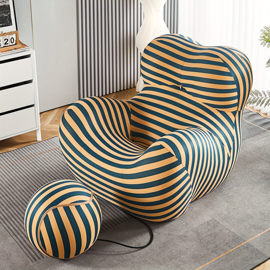 Luxury Ergonomic Recliner Chair with Footrest - (Filler Included) No Assembly Required, Memory Foam Cushioning & Armrests, Modern Living Room\u002FBedside Lounge Chair in - Easy-Clean Fabric Sofa for Home Theater, Reading Nook - Ideal Gift for Women