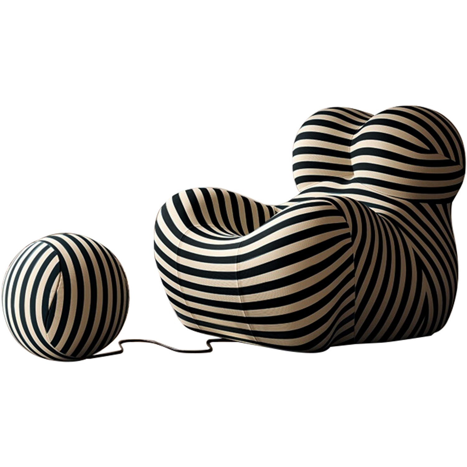 Luxury Ergonomic Recliner Chair with Footrest - (Filler Included) No Assembly Required, Memory Foam Cushioning & Armrests, Modern Living Room\u002FBedside Lounge Chair in - Easy-Clean Fabric Sofa for Home Theater, Reading Nook - Ideal Gift for Women