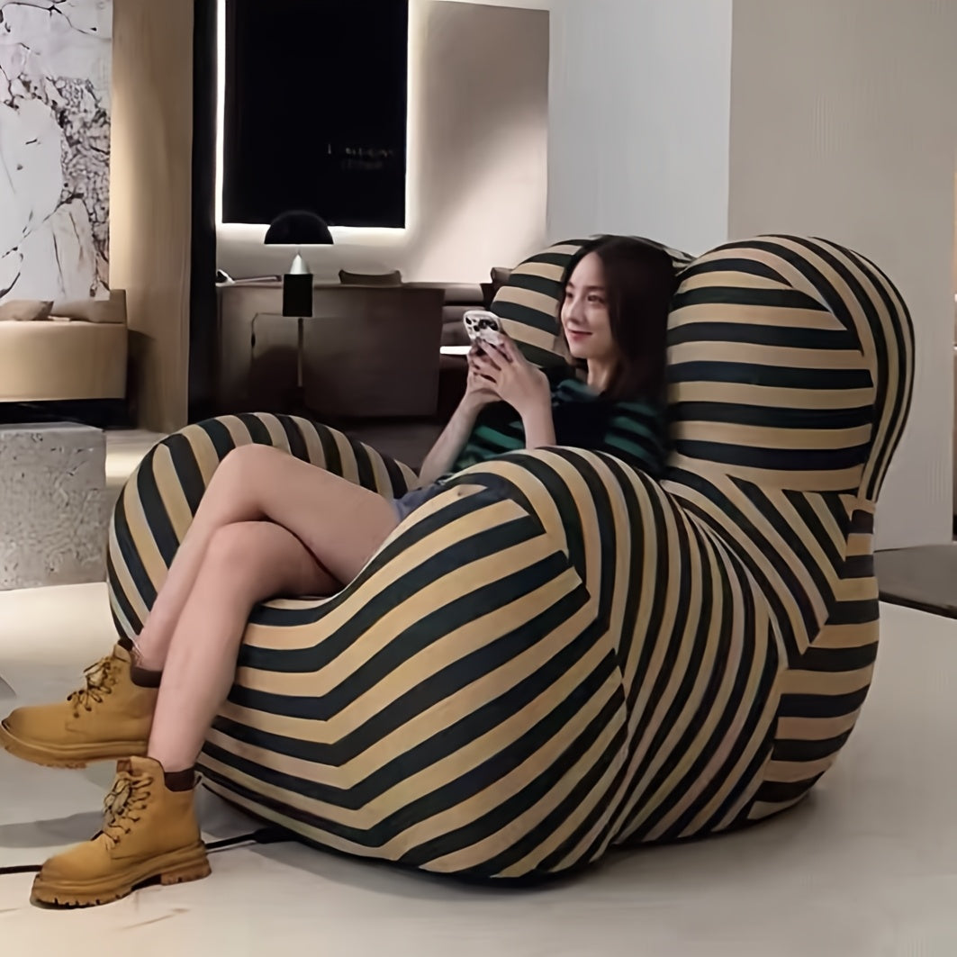 Luxury Ergonomic Recliner Chair with Footrest - (Filler Included) No Assembly Required, Memory Foam Cushioning & Armrests, Modern Living Room\u002FBedside Lounge Chair in - Easy-Clean Fabric Sofa for Home Theater, Reading Nook - Ideal Gift for Women