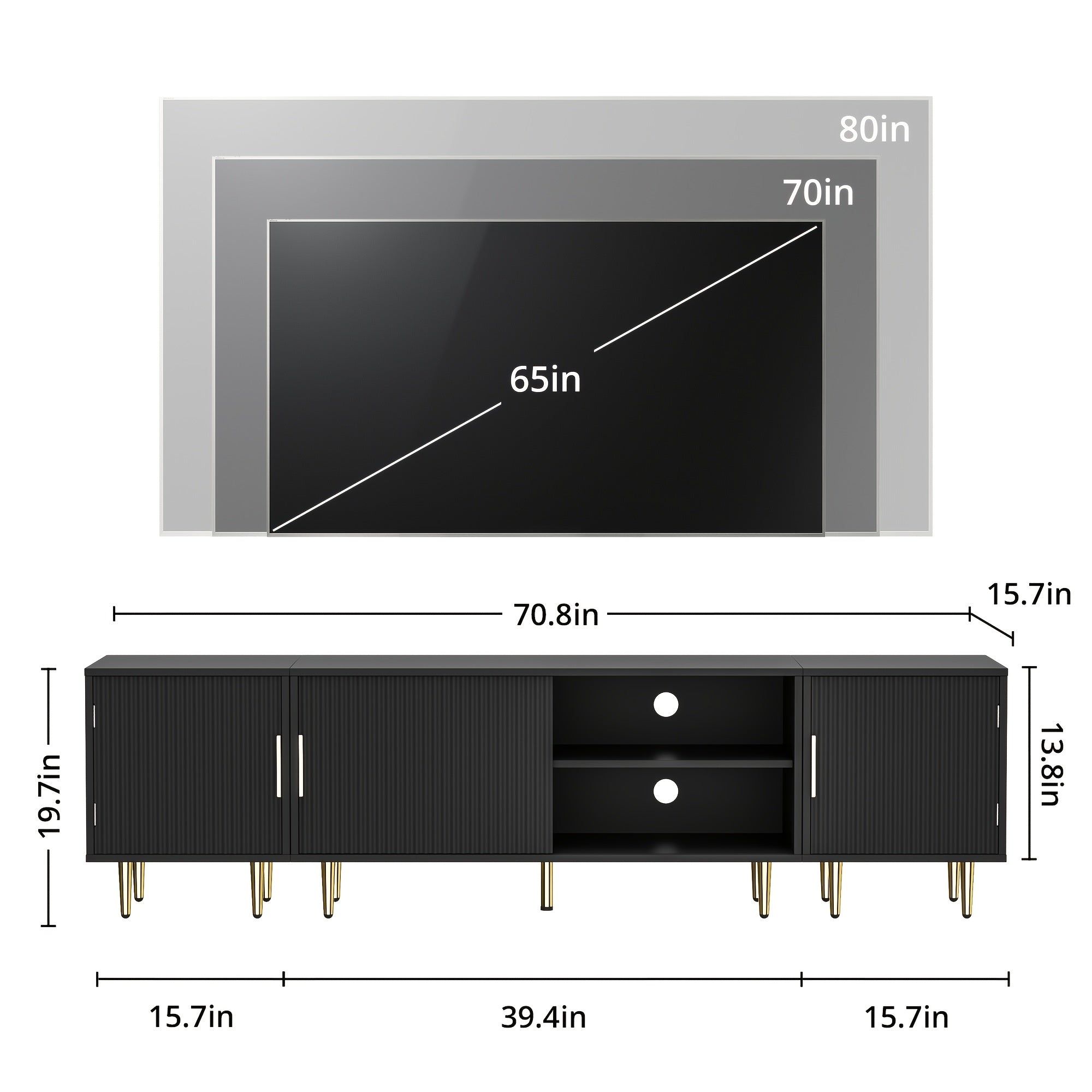 TV Stand for Up to 71\