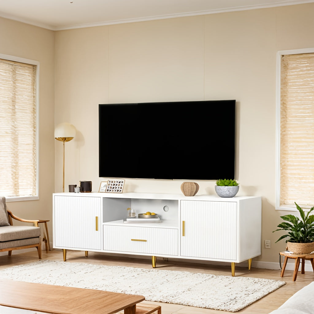 Furnify Luxury TV Stand, Entertainment Center For TVs Up To 65\