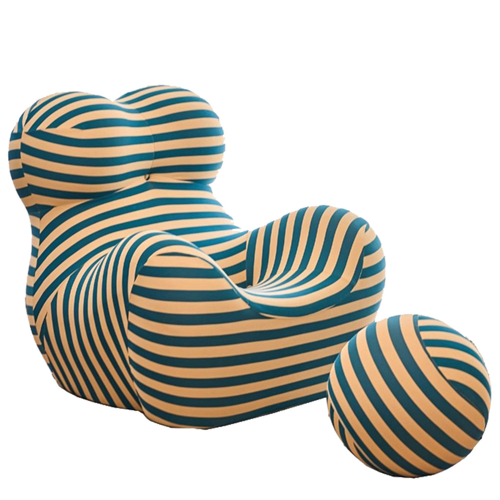 Luxury Ergonomic Recliner Chair with Footrest - (Filler Included) No Assembly Required, Memory Foam Cushioning & Armrests, Modern Living Room\u002FBedside Lounge Chair in - Easy-Clean Fabric Sofa for Home Theater, Reading Nook - Ideal Gift for Women