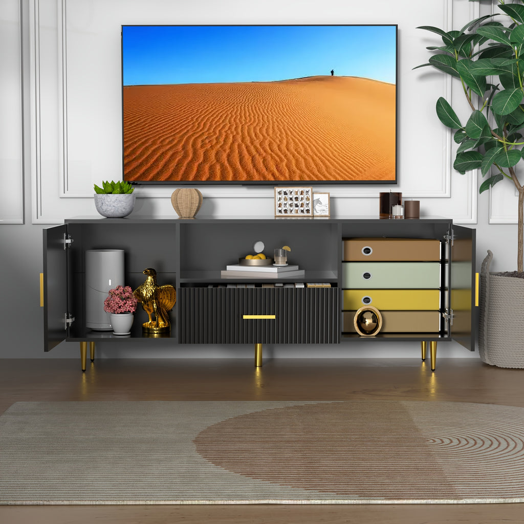 Furnify Luxury TV Stand, Entertainment Center For TVs Up To 65\