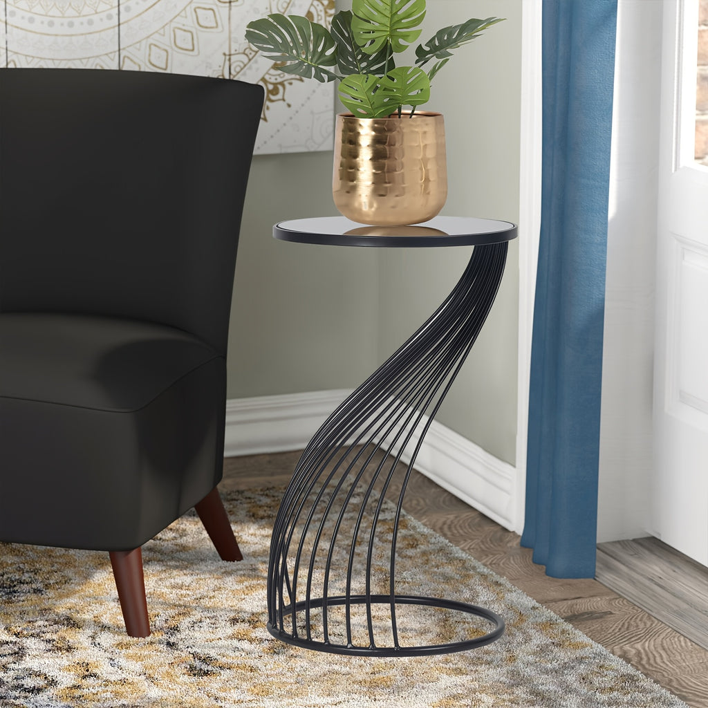 Ideal for Both Living Rooms And Offices, These Round Table Cabinets Feature Metal Edges And Include Compact Bedside Tables As Well As Coffee Tables for The Living Area