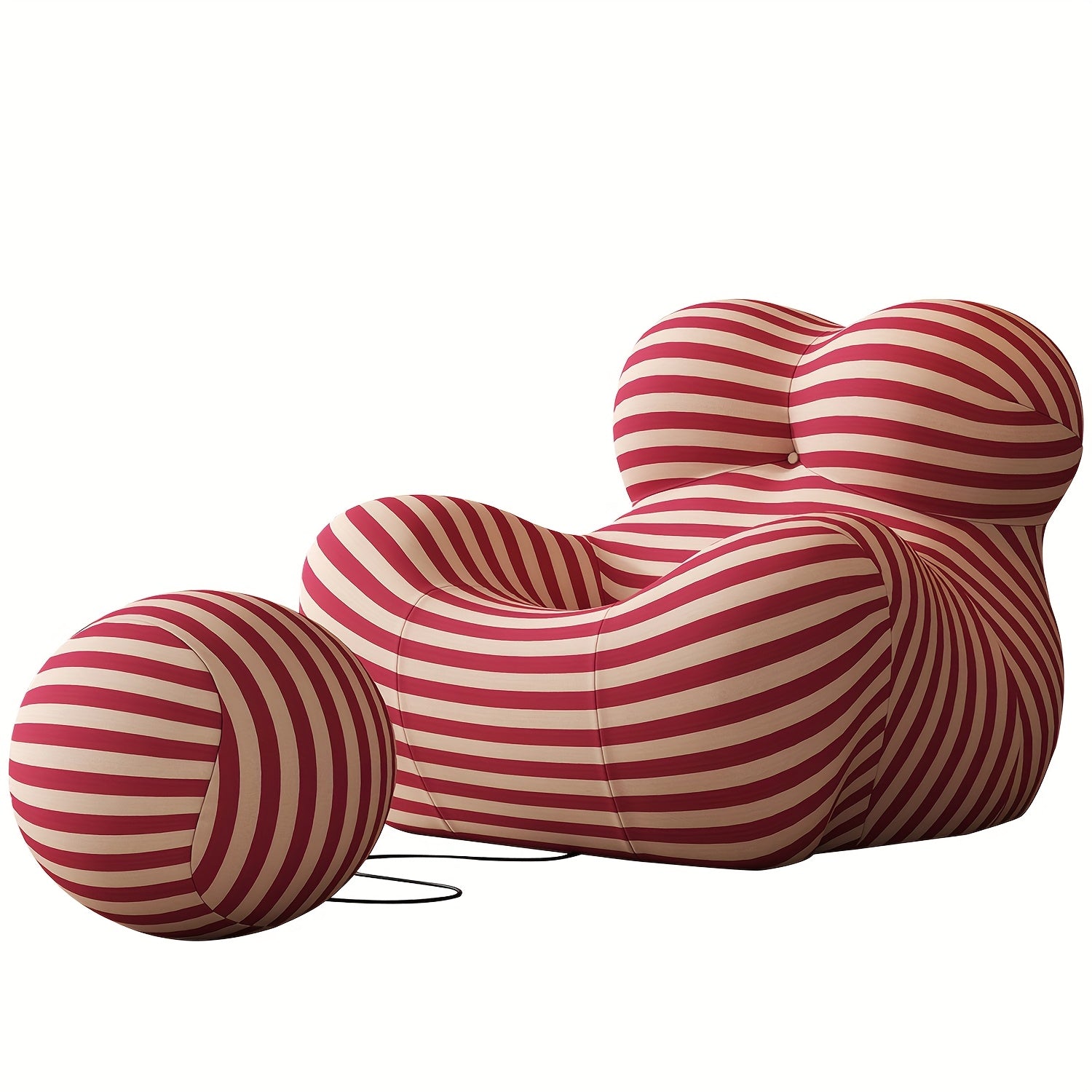 Luxury Ergonomic Recliner Chair with Footrest - (Filler Included) No Assembly Required, Memory Foam Cushioning & Armrests, Modern Living Room\u002FBedside Lounge Chair in - Easy-Clean Fabric Sofa for Home Theater, Reading Nook - Ideal Gift for Women